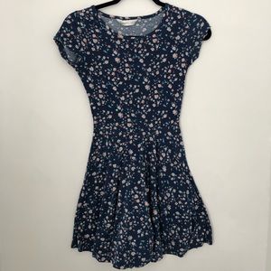 Flower print mini dress